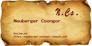 Neuberger Csongor névjegykártya